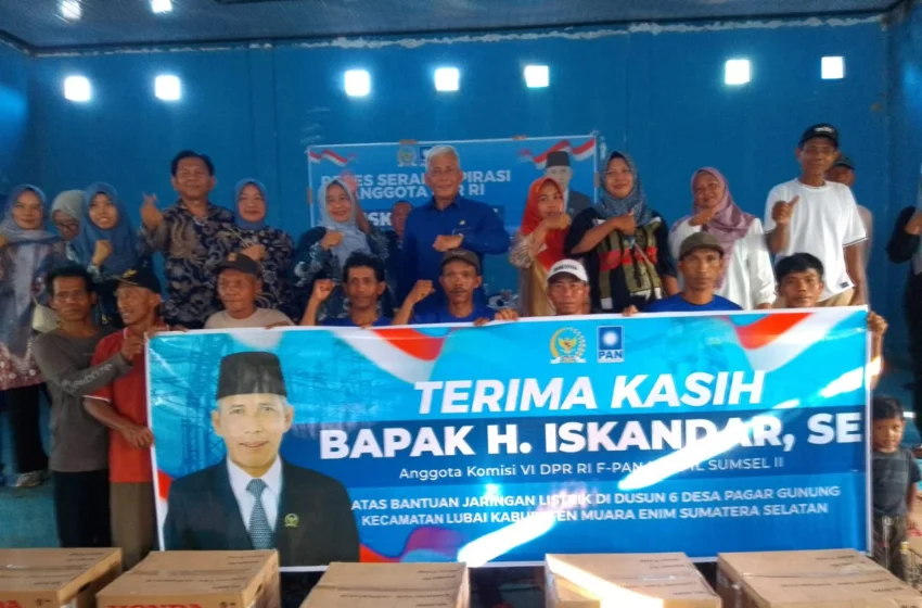 Iskandar Serap Aspirasi Warga Lubai dan Salurkan Bantuan Pompa Air untuk Petani